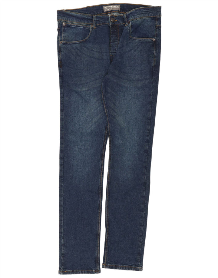 French Connection Slim Jeans til mænd W36 L32 Marineblå bomuld