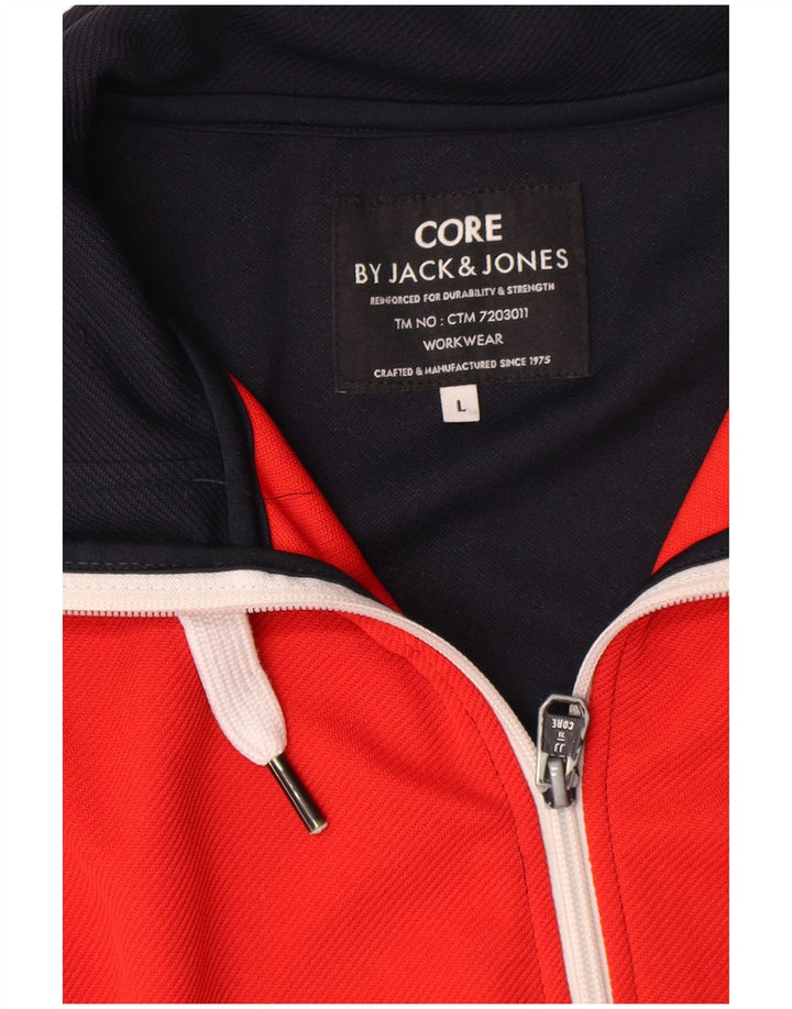 Jack & Jones Herre træningsdragt Topjakke Stor marineblå farveblok
