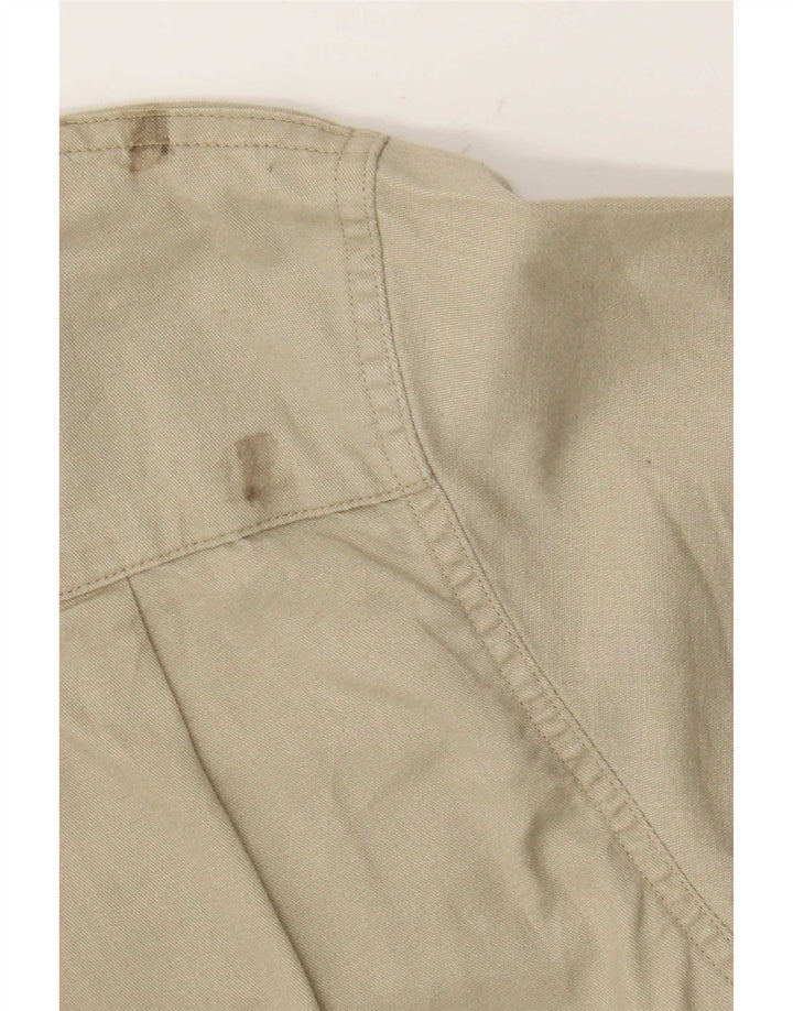 Wrangler Kortærmet Herreskjorte XL Khaki Bomuld