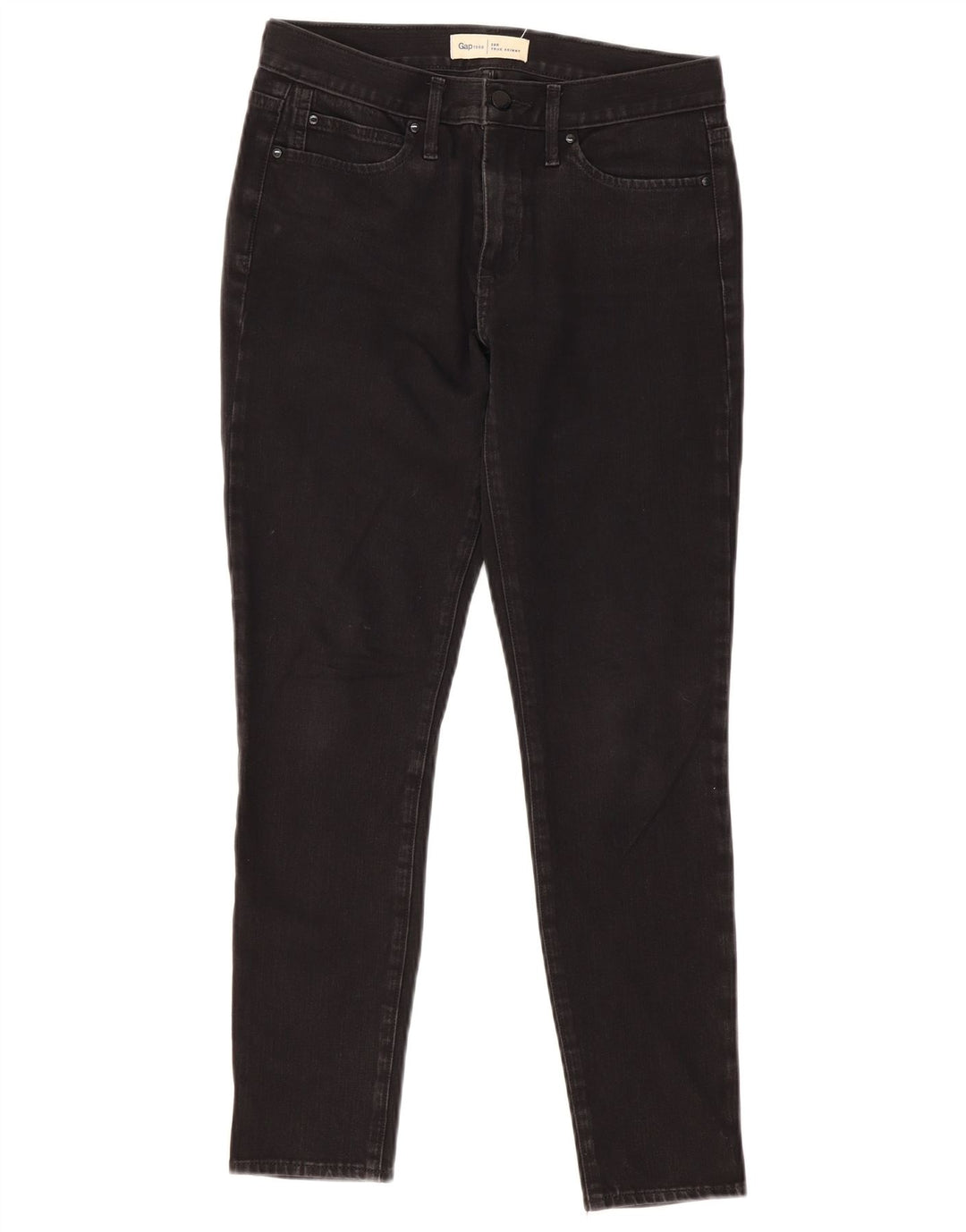 Gap Dame Skinny Jeans W28 L28 Sort Bomuld