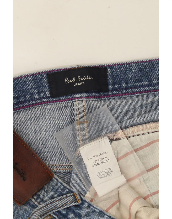 PAUL SMITH Straight jeans til mænd W34 L32 blå bomuld