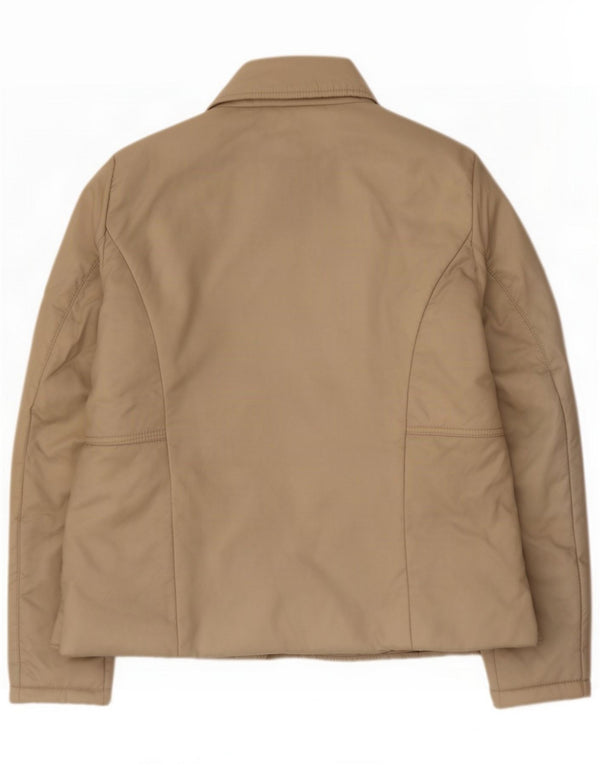 Meteore Fashion Dame Polstret Blazer Jacket UK 16 Large Beige Polyamid