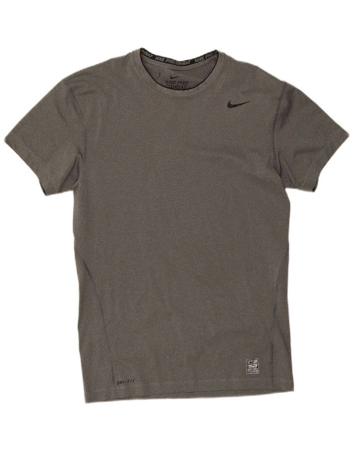 Nike Compression T-Shirt Top 2XL Grå Flecked Polyester