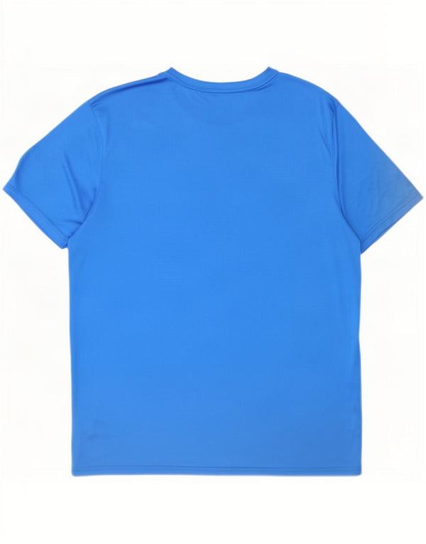Puma Herre Grafisk T-Shirt Top XL Blå Polyester