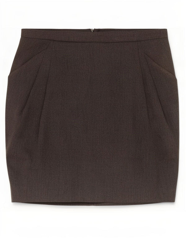 Zara Mini-nederdel til kvinder Small W26 Grå polyester