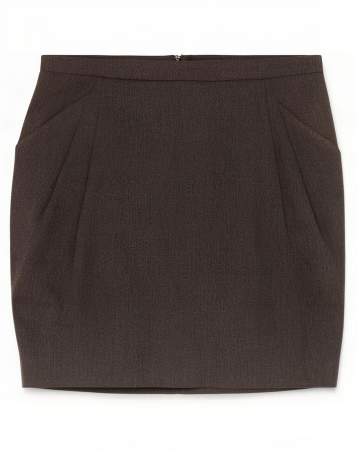 Zara Mini-nederdel til kvinder Small W26 Grå polyester
