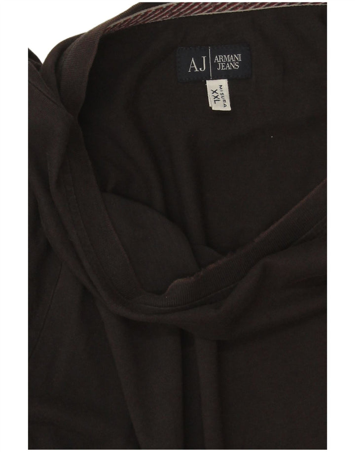 Armani Jeans Herre Top Langærmet 2XL Sort