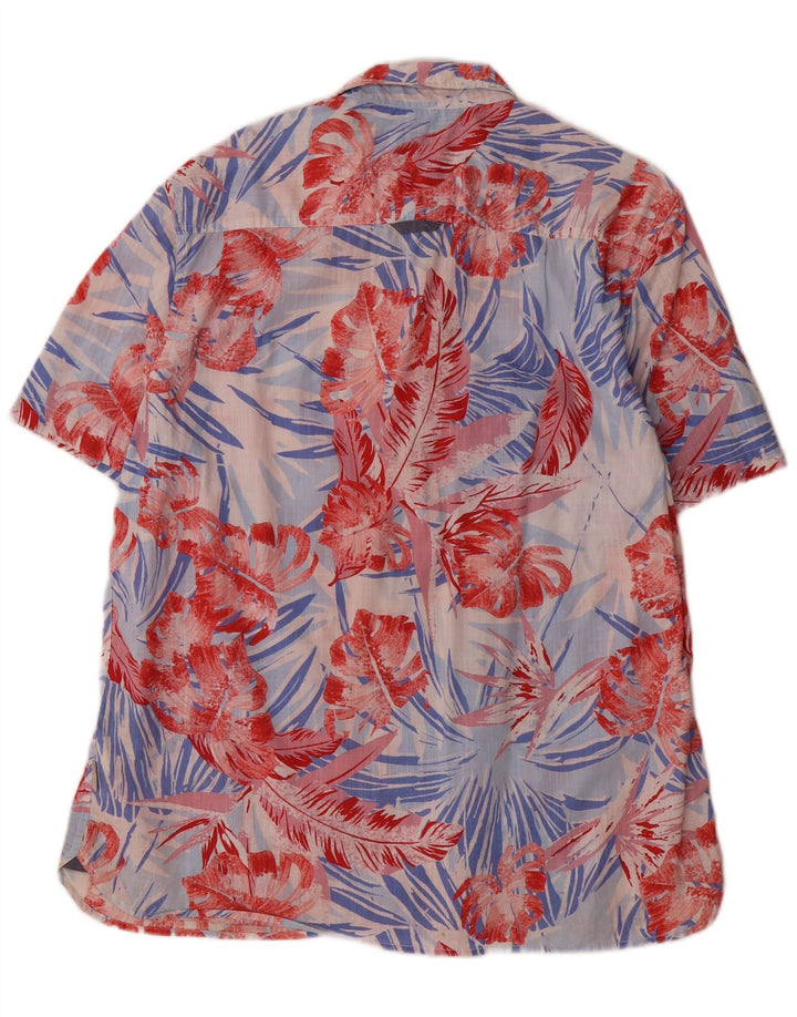 White Stuff Kortærmet Herreskjorte XL Flerfarvet Floral Hawaiian