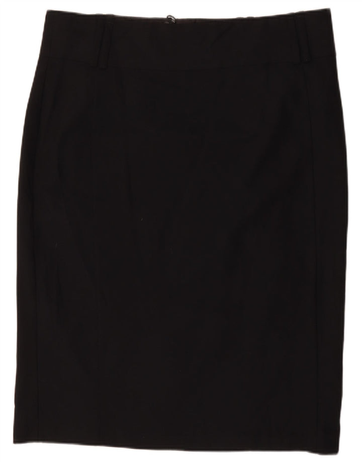 Marks & Spencer Pencil Nederdel til kvinder UK 20 2XL W40 Sort Polyester