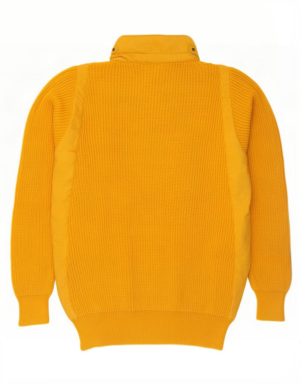 AUSTRALIAN L'ALPINA Herre Zip Neck Sweater IT 52 Stor gul uld