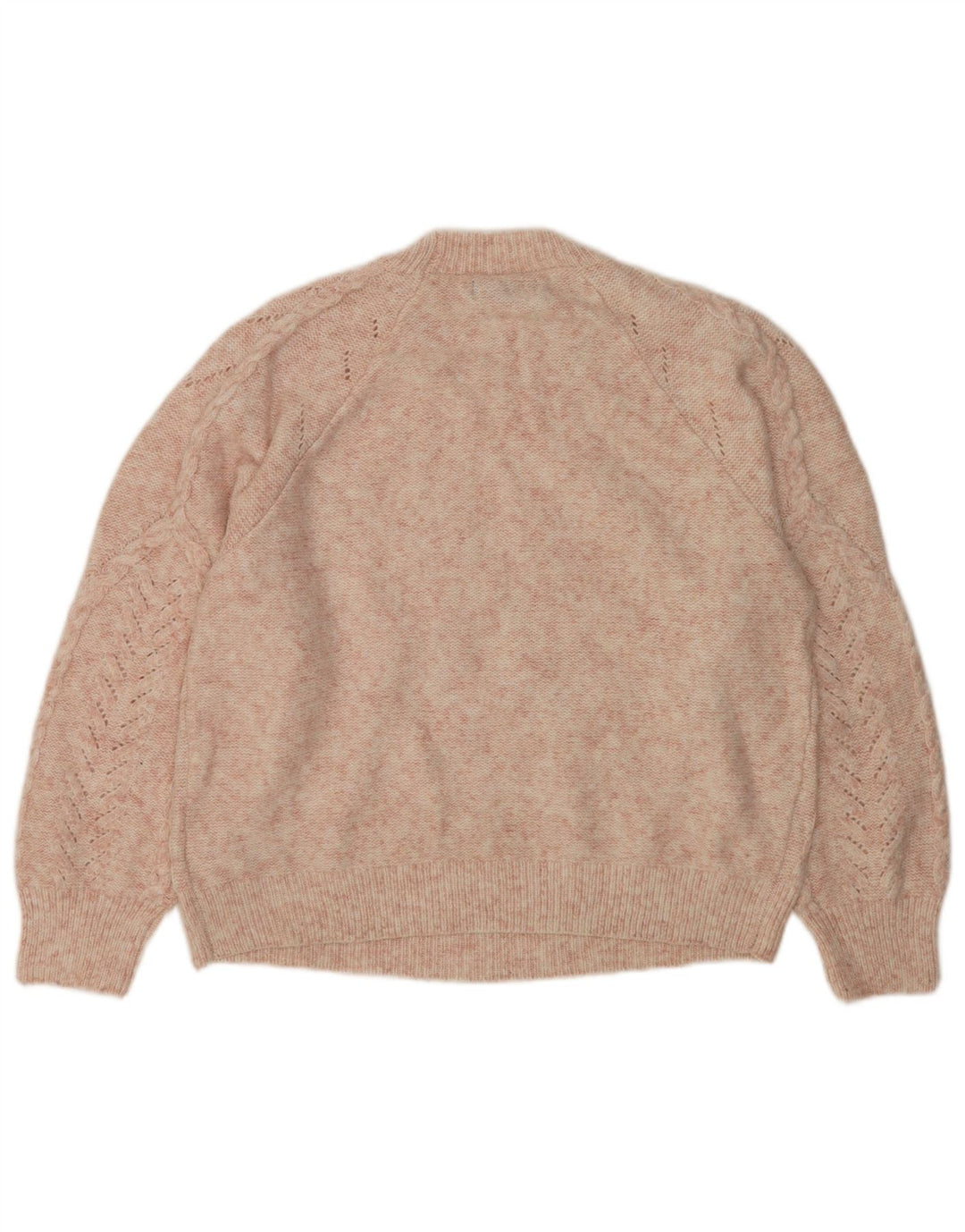 Marks & Spencer Dame sweater med rund hals DK 14 Medium Pink Polyester