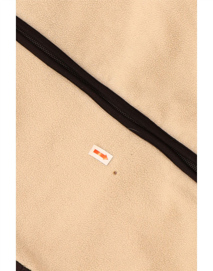 NAPAPIJRI Fleecejakke til kvinder UK 14 Large Beige Colourblock Polyester