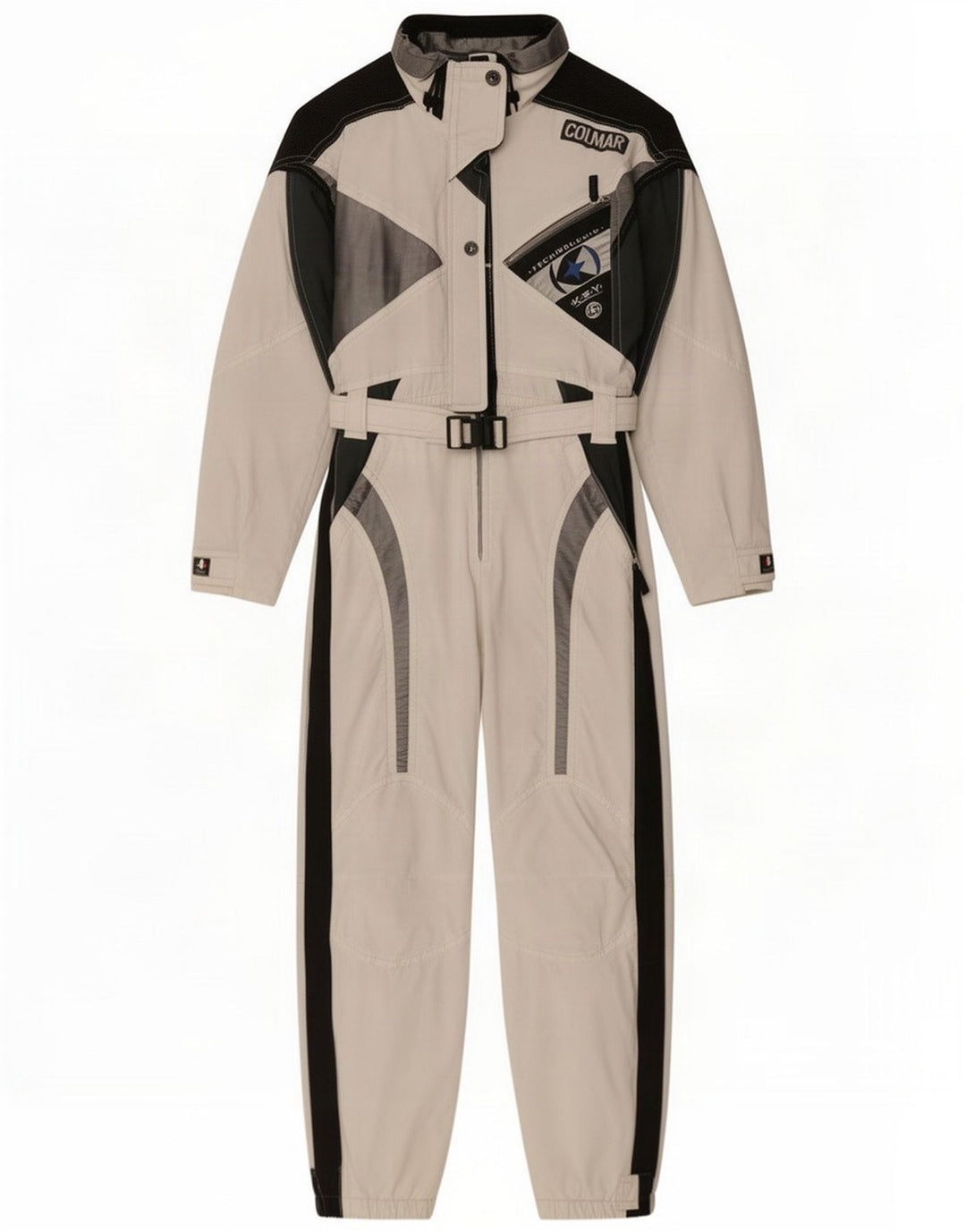 Colmar Dame Grafisk Ski Jumpsuit IT 44 Medium White Colourblock