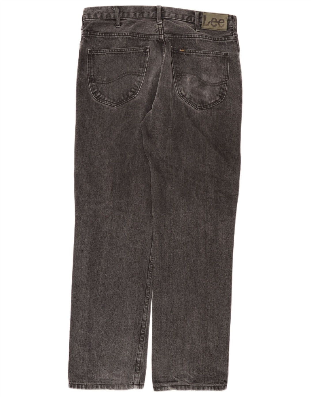 Lee Mens Brooklyn Straight Jeans W34 L30 Grå Bomuld