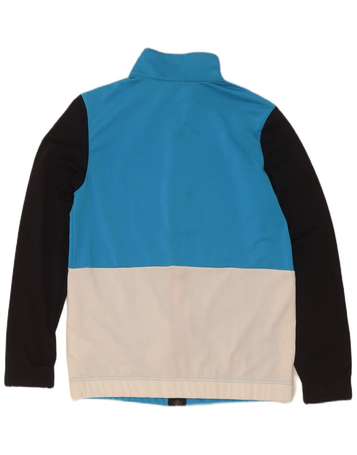 Adidas træningsdragt topjakke til kvinder UK 12/14 Medium Blue Colourblock