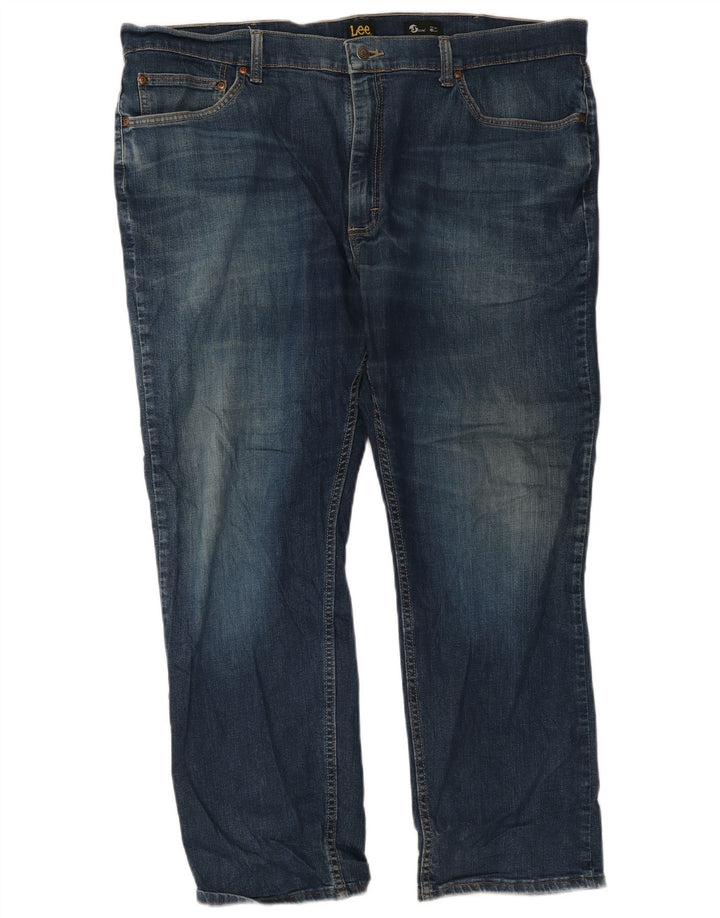 Lee Herre Classic Fit Straight Jeans W42 L30 Blå Bomuld