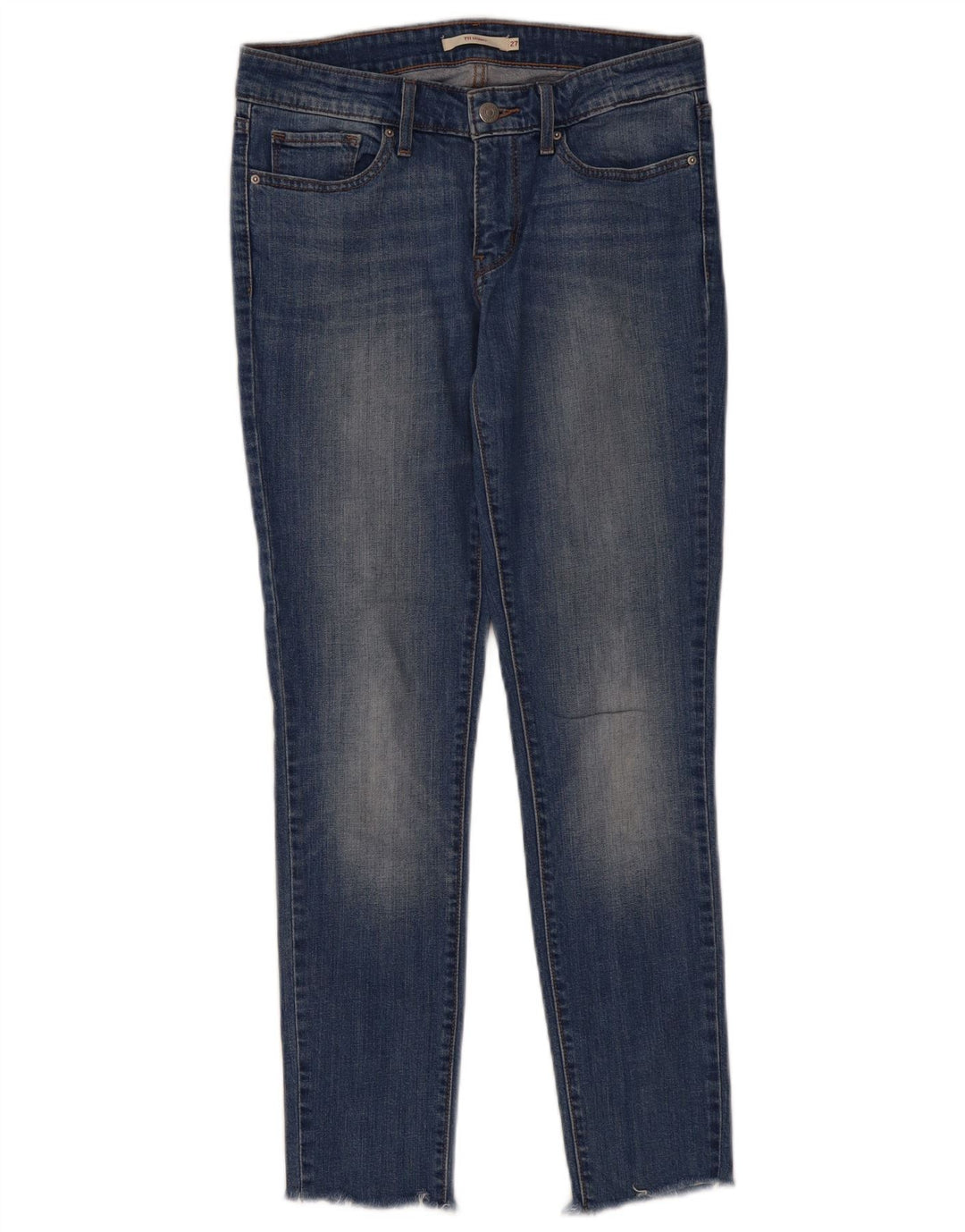 Levi's Dame 711 Skinny Jeans W27 L29 Blå Bomuld