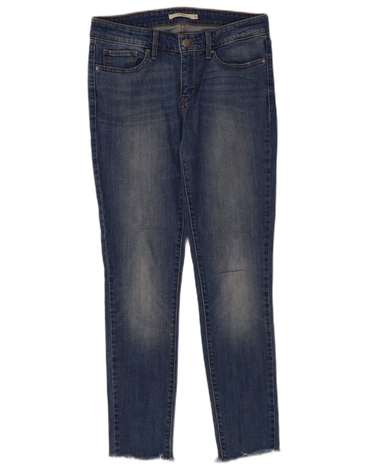 Levi's Dame 711 Skinny Jeans W27 L29 Blå Bomuld