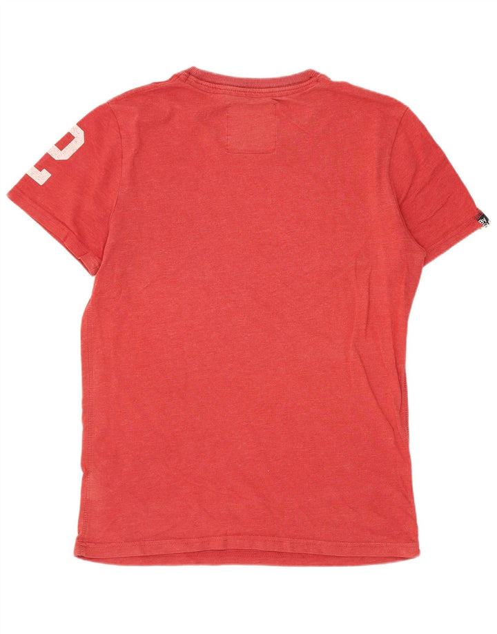 Superdry Grafisk T-shirt til mænd, medium rød bomuld