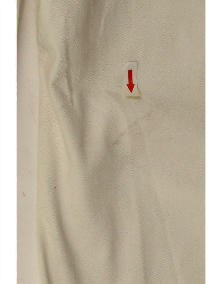 Moschino Dame Slim Jeans W30 L29 Hvid Bomuld