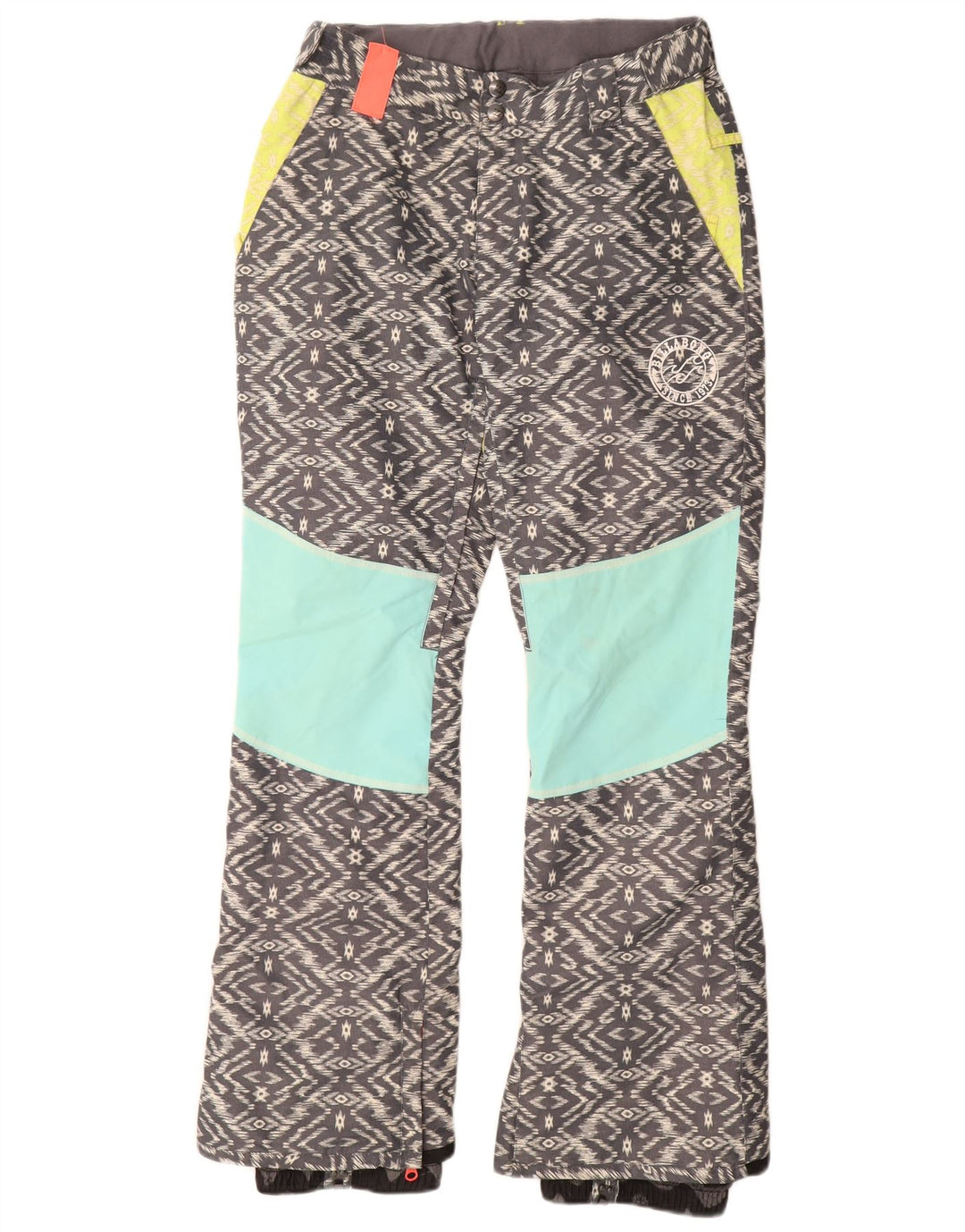 Billabong Dame Skibukser UK 14 Medium Grå Geometrisk Polyester