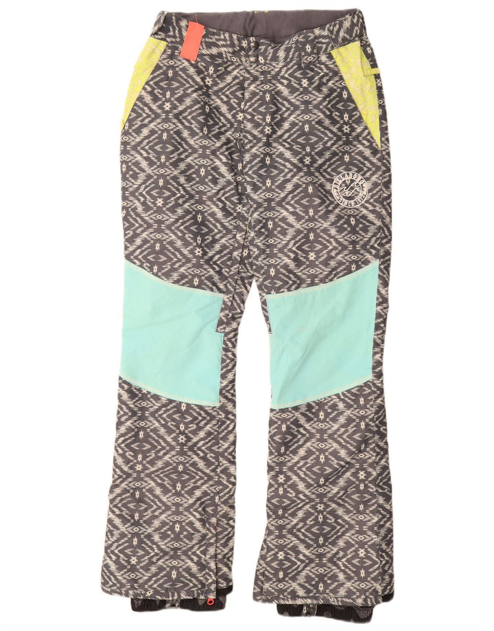Billabong Dame Skibukser UK 14 Medium Grå Geometrisk Polyester