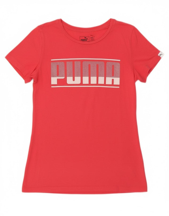 Puma Girls Grafisk T-Shirt Top 13-14 år Pink