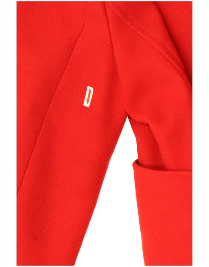De la Creme Dame Overfrakke UK 12 Medium Rød Polyester