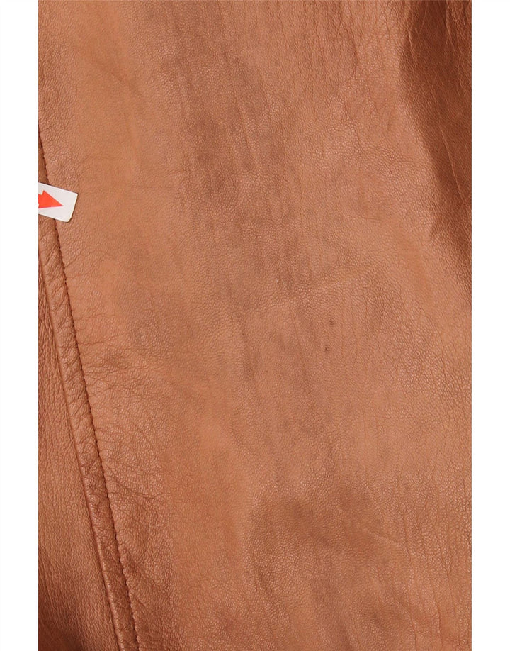 Vintage Dame Oversized Shearling Jacket UK 16 Large Brown