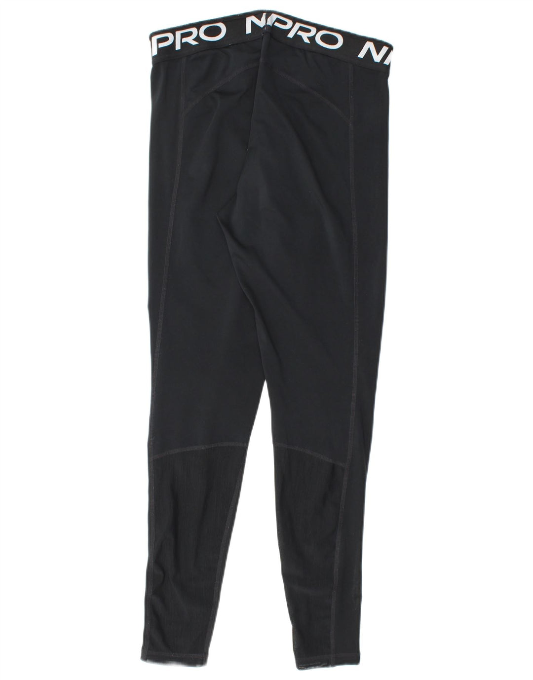 NIKE Womens Dri Fit Graphic Leggings UK 12 Medium  Black Polyester