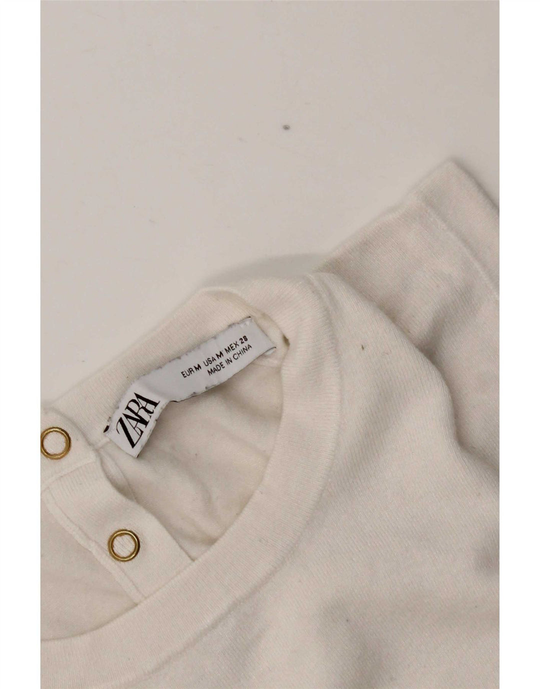 Zara Damevest Top UK 12 Medium White