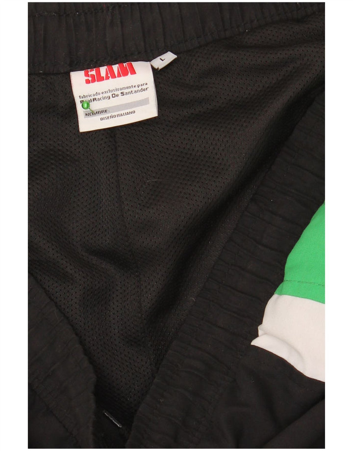 Slam Herre træningsdragt Bukser Large Black Colourblock Polyester