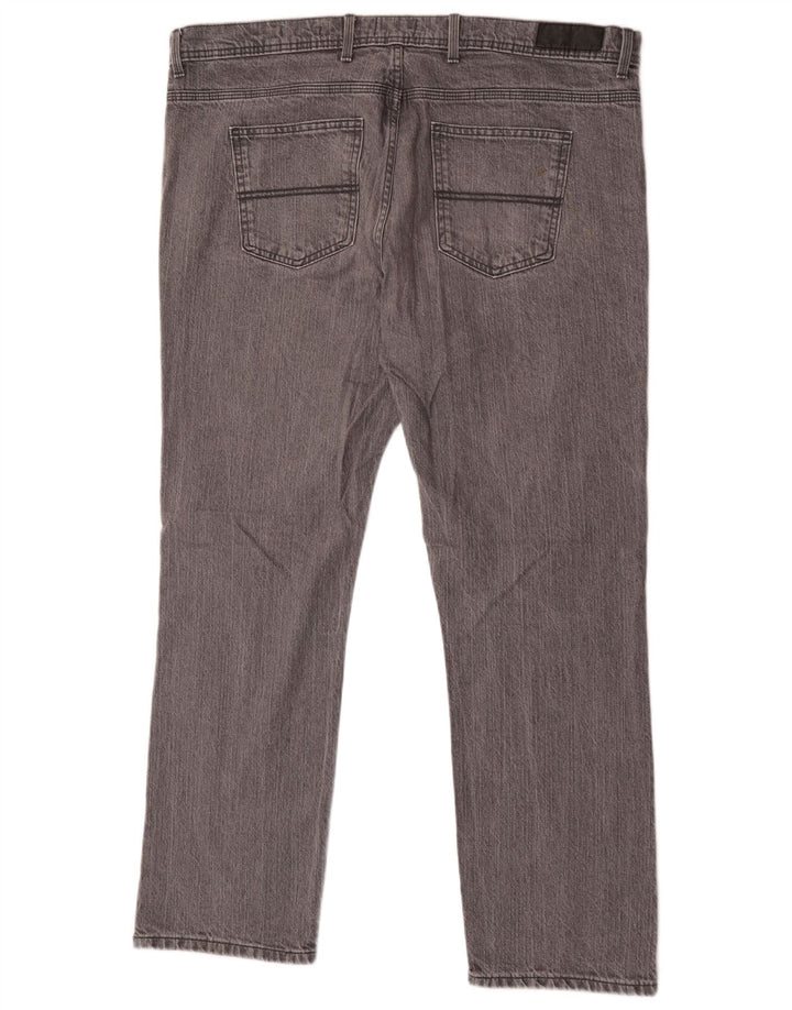 Marks & Spencer Herre Regular Fit Straight Jeans W42 L31 Grå Bomuld
