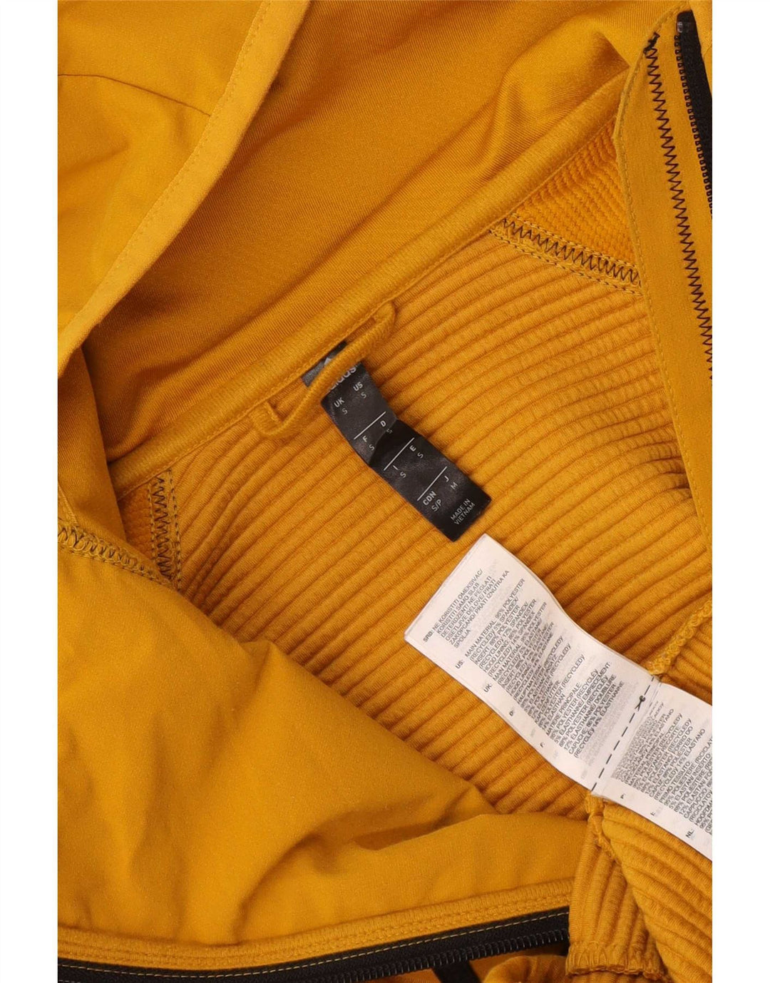Adidas Hættetrøje med lynlås til mænd Lille gul polyester