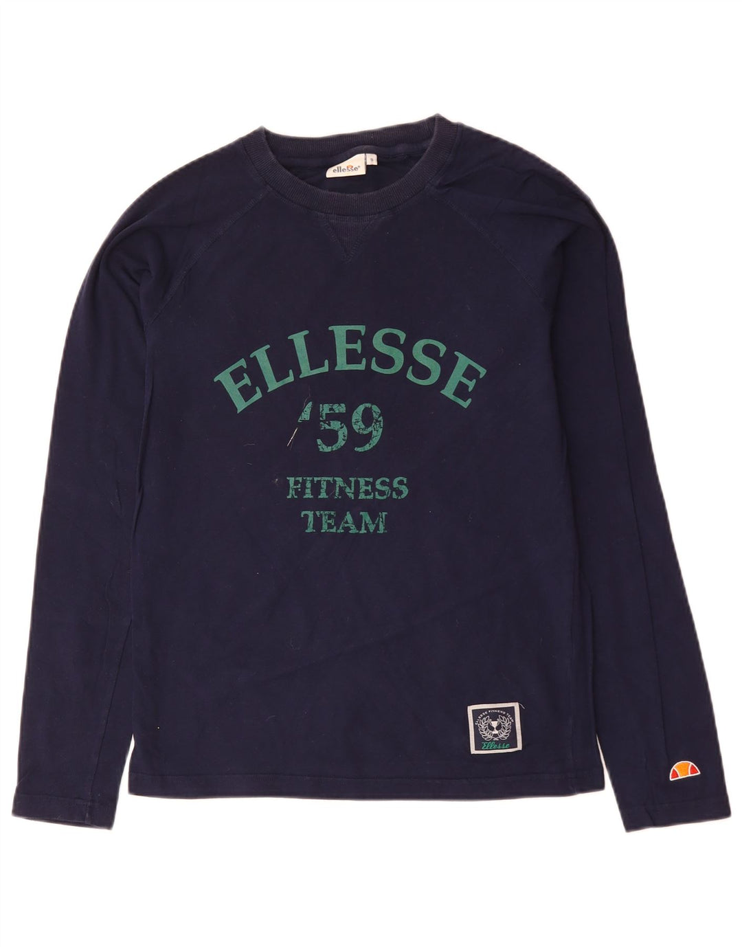 ELLESSE Herre grafisk top langærmet lille marineblå bomuld