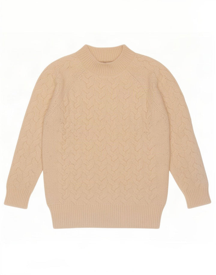 Marks & Spencer Dame Turtle Neck Jumper Sweater UK 14 Medium Beige