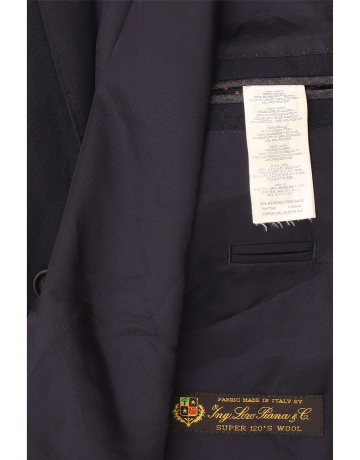 J. Crew Herre Ludlow 2-knaps blazerjakke UK 38 Medium marineblå nylon