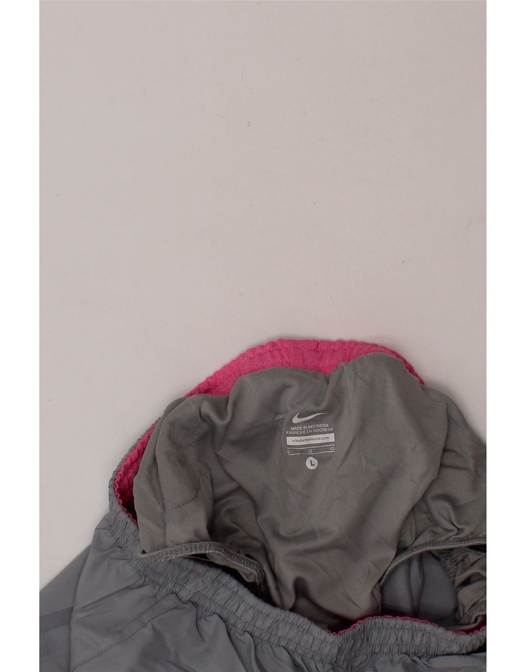 NIKE Boys Sport Shorts 12-13 Years Large Grey Colourblock Polyester Vintage Nike and Second-Hand Nike from Messina Hembry 
