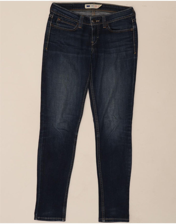 LEVI'S Womens Skinny Jeans US 7 Medium W30 L31 Navy Blue Cotton Vintage Levi's and Second-Hand Levi's from Messina Hembry 