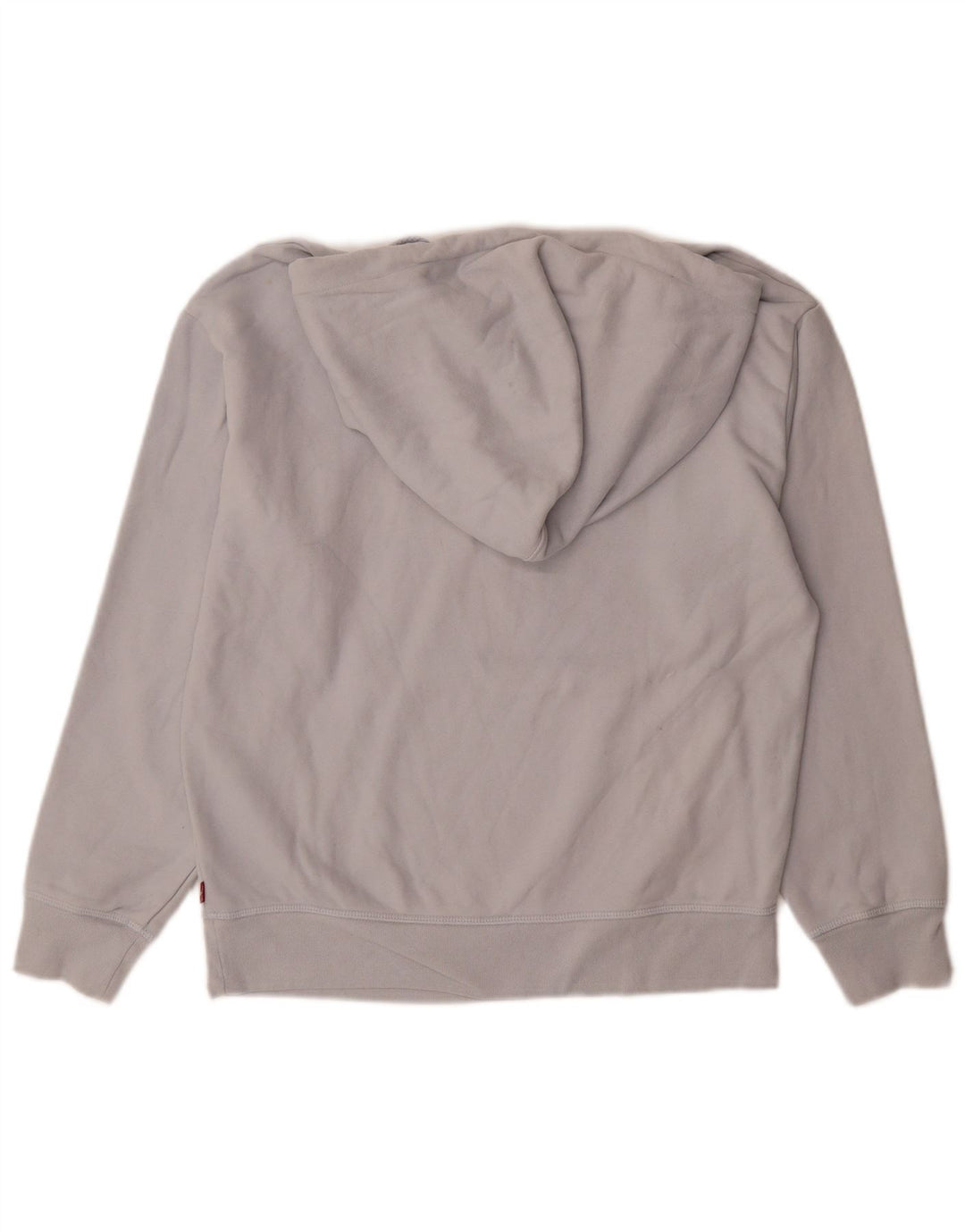 LEVI'S Womens Oversized Graphic Hoodie Jumper UK 6 XS Grey