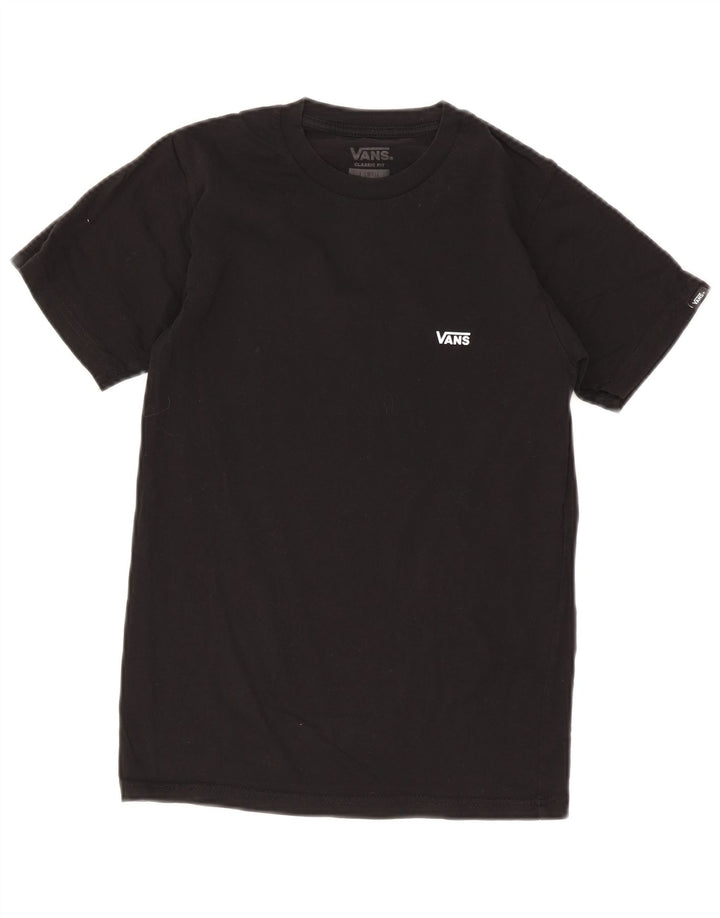 Vans Herre Classic Fit T-Shirt Top XS Sort Bomuld