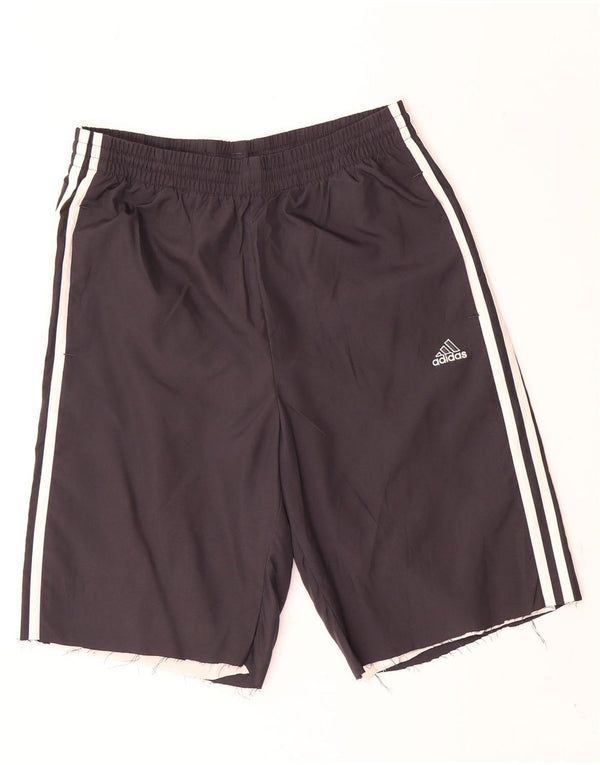 Adidas sportsshorts til kvinder UK 10 Small Black Polyester