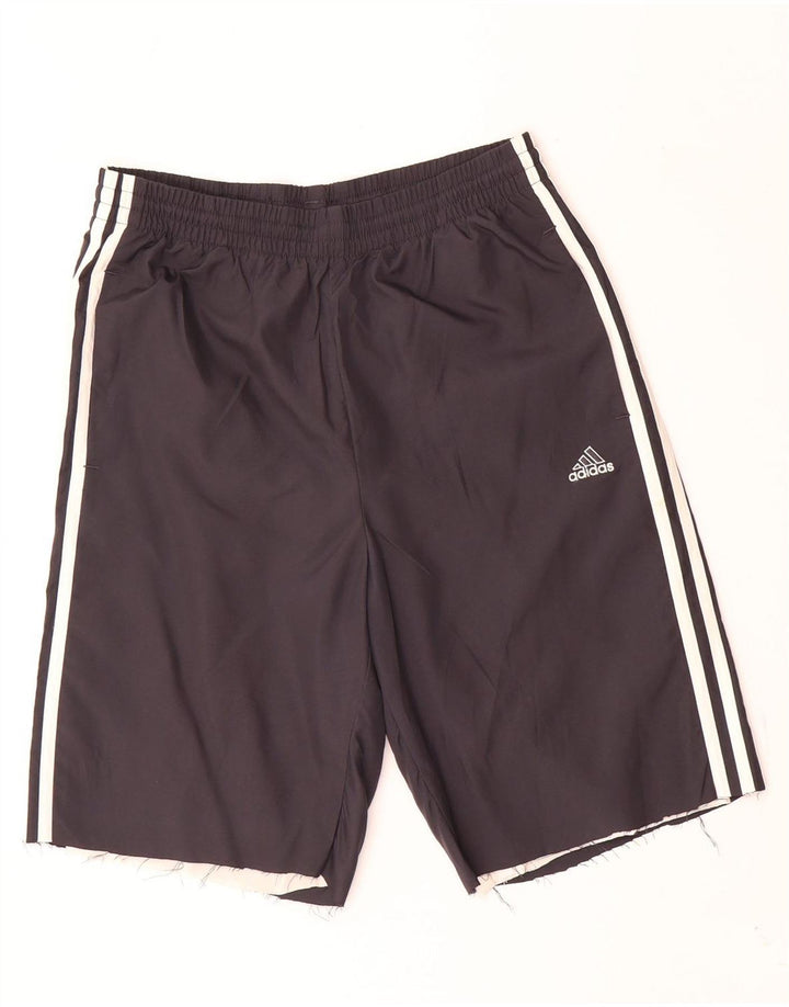 Adidas sportsshorts til kvinder UK 10 Small Black Polyester
