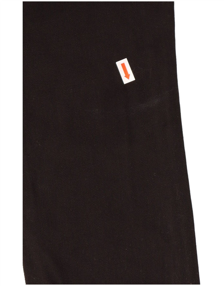 CALVIN KLEIN Kvinder Højtaljede Slim Jeans W26 L30 Sort Bomuld