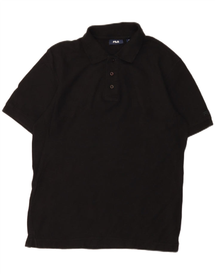 Fila herre polo shirt lille sort bomuld