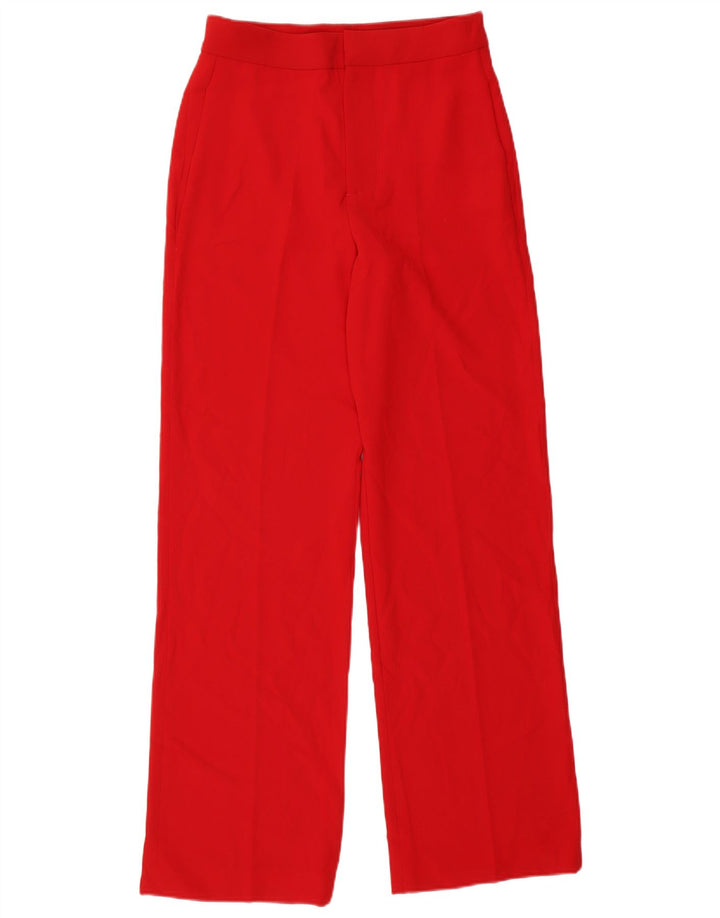 Zara Lige jakkesæt til kvinder Medium W28 L32 Rød Polyester