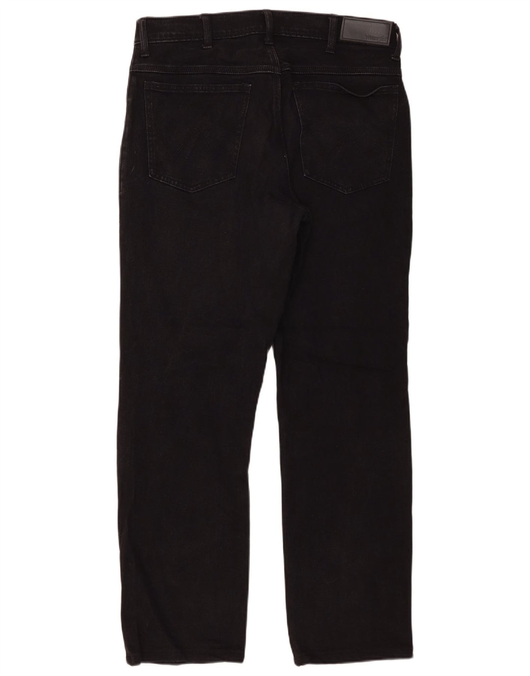 Wrangler Straight Jeans til mænd W34 L29 sort bomuld