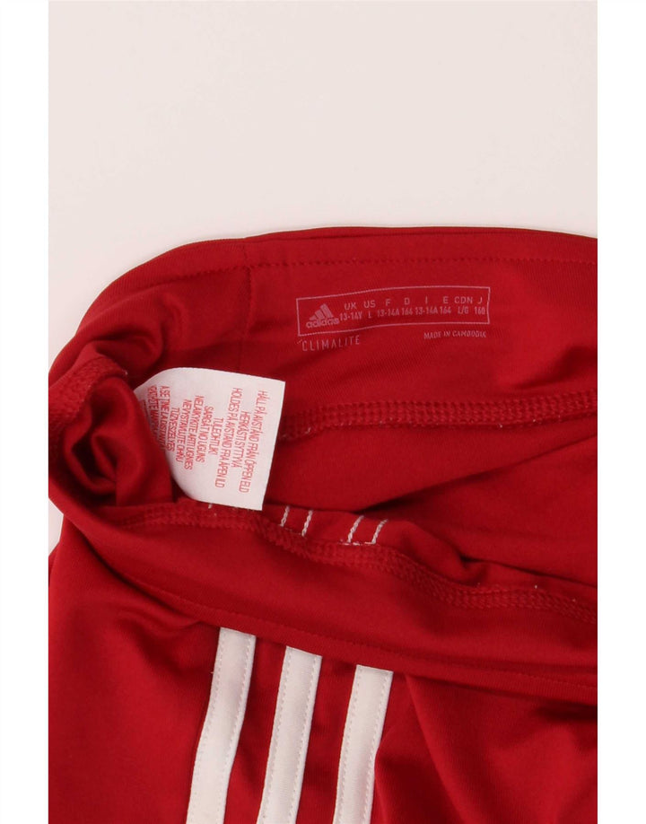 Adidas Girls Climalite Leggings 13-14 år Rød Polyester