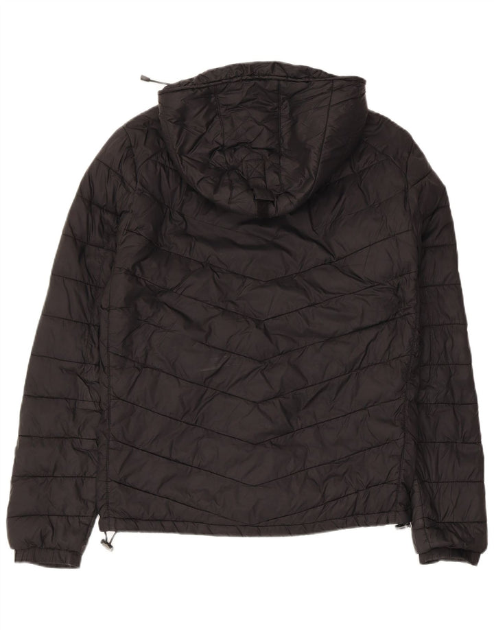 ZARA Polstret hættejakke til mænd UK 36 Small Black