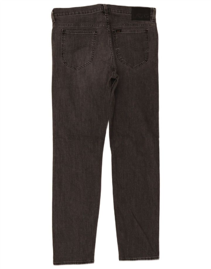 Lee Herre Rider Slim Jeans W33 L32 Grå Bomuld